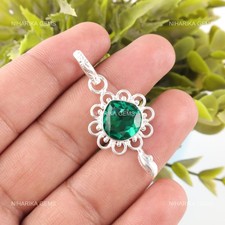 Pendentif En Émeraude Verte