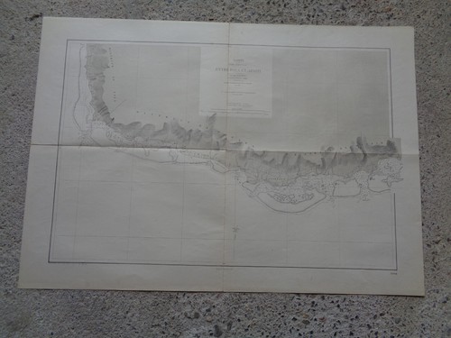 Carte marine tahiti entre - tahiti,