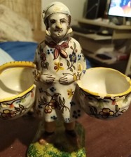 ANCIENNE FIGURINE TERRE CUITE VERNISSEE MONT SAINT MICHEL -1863 (?) monogramme P