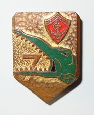 INSIGNE 7° REGIMENT D'ARTILLERIE COLONIALE - 7° RAC - Drago