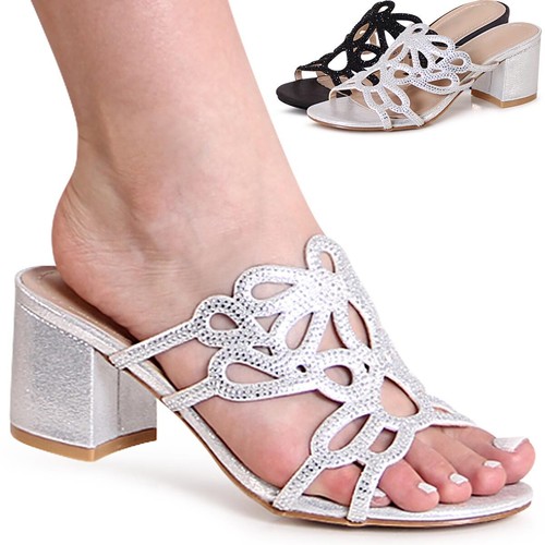 Sandales mules paillettes - À,