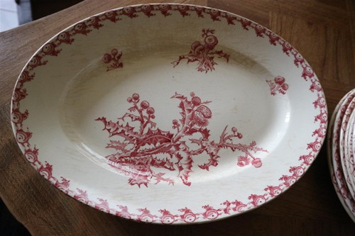 Ancien plat ovale - ancien,