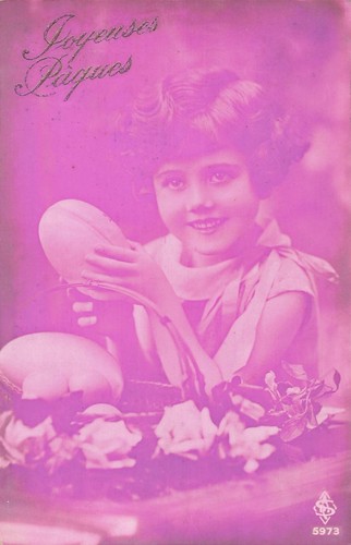 Pink easter little girl - pink,