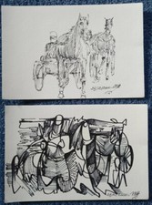 Cheval sulky hippique course