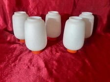 Lot 5 tulipes opaline pour lustre,lampe,art deco,vintage,design