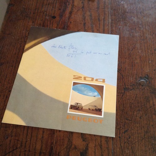 Brochure peugeot 204 1974 - brochure,