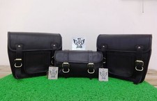 2 sacoches de selle moto noir