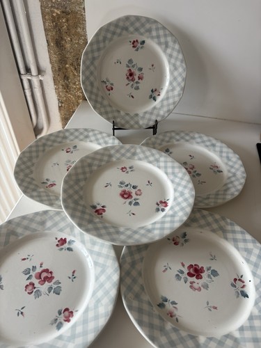 Assiettes plate digoin - 6,