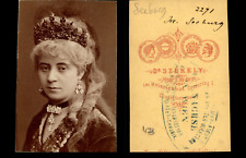 Székely, Wien, Frl. Seeburg Vintage albumen print CDV. Tir