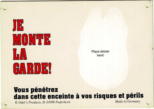 Pancarte neutre monte la - "je,