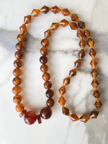Collier sautoir ancien art - sautoir,