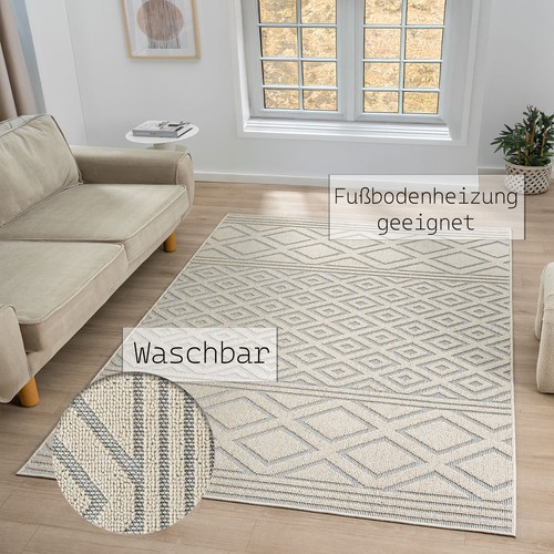 Tapis boho poils longs - À, pour