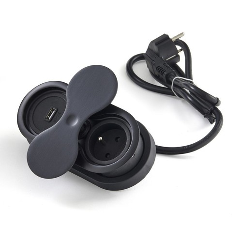 Bloc prise 16a usb a - prise, usb-a