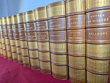 GOETHE 1861 HACHETTE Oeuvres complètes TIRAGE DE TETE relié MAROQUIN. SUPERBE.