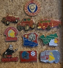 Lot 10 Pin's Camion Sapeurs