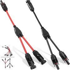 1 Paire Connecteurs Y Solaire