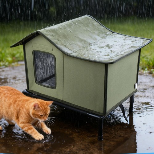 Niche surélevée pour - , chats