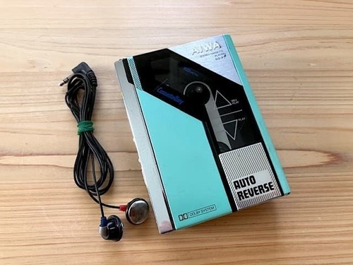 Aiwa cassetteboy green - hs-p7,