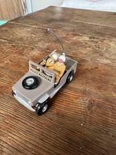 RARE JOUET SALZA JEEP "POLICE MILITAIRE" VERSION U N ALUMINIUM MADE IN FRANCE