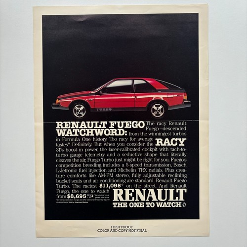 Renault usa 1983 fuego turbo - fuego,