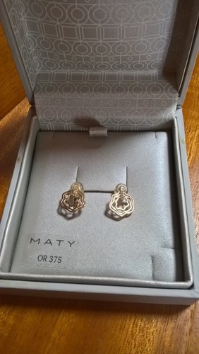 Boucles oreilles 375 - or,