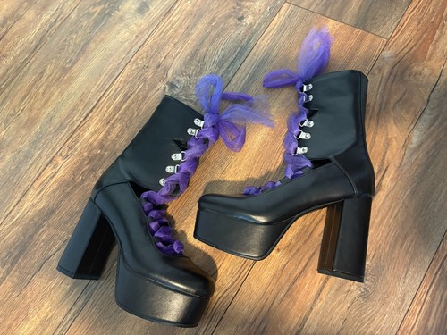 Platform boots gothic ballet - boots,