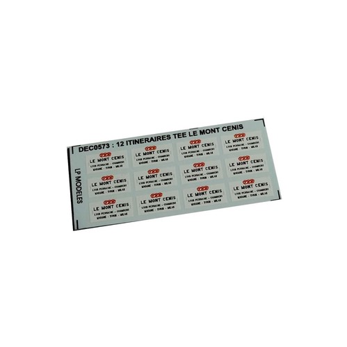 Décalcomanie plaques - 12,