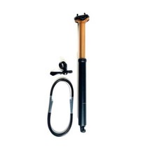 Tige de Selle Telescopique a01 31.6mm 125mm Câble À L'Intérieur Noir Fini Or