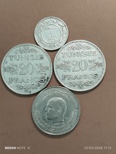 lot 4 pièces francs argent