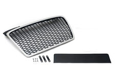 Pour Audi A4 B7 Calandre Grille Noir Argenté Nid D'abeilles Sans Sigle 2004-2009