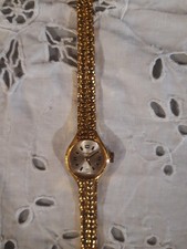 montre MATY mécanique plaqué or femme fonctionne