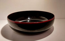 Coupe saladier bois laqué ? Design très pur, Asie Japon ? Chine ?