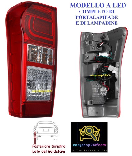 Feu arriere gauche pour isuzu - arriere,