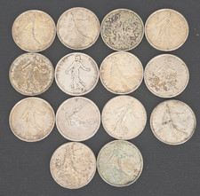 Lot de 14 Pièces de 5 Francs