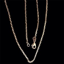 Collier Chaîne de Cou Femme  Maille Forçat- 50 cm - 2 mm - Plaqué Or Jaune 18k