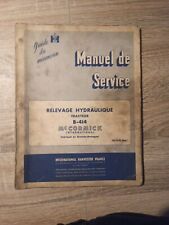 Manuel Reparatiln Tracteur Ih