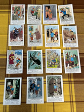 TINTIN / Hergé   15 VIGNETTES PROMOTIONELLES CASTERMAN  années 80 Parfait état