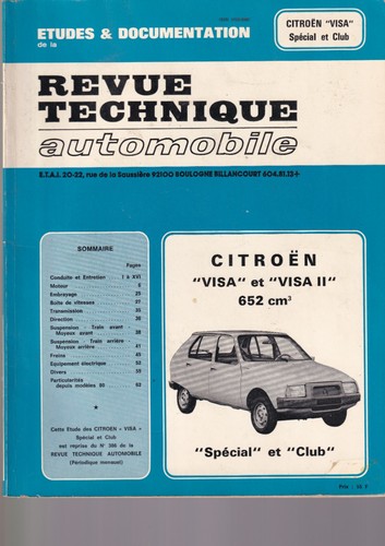 Revue technique automobile - technique,