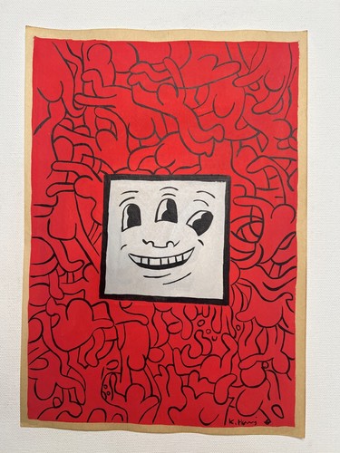 Keith haring dessin sur papier - dessin,