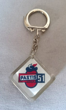 ANCIEN PORTES CLEFS PUBLICITAIRE PASTIS 51 de 1970-1980 en résine et métal