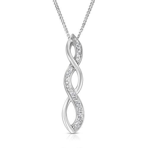 Pendentif marquise torsadé