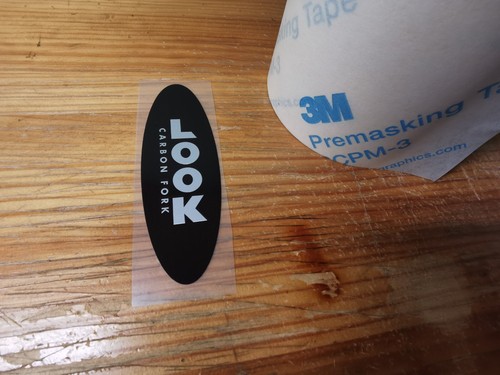 Look carbon fork vinyle - carbon,