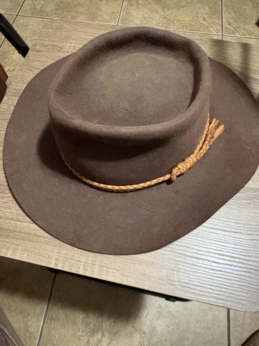 Akubra brown felt wide brim - akubra,