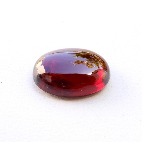 Cabochon grenat rouge - , naturel
