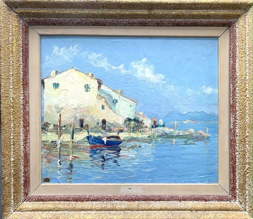 Tableau huile sur panneau - tableau,