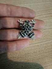 Tres Belle Bague Grenouille Argent Et Pierres Taille 61  Dimensions 33x29mm...