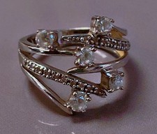 Superbe bague argent zirconium