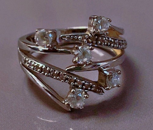 Superbe bague argent zirconium
