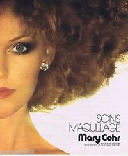 PUBLICITE ADVERTISING 095 1977 Mary Cohr soins maquillage