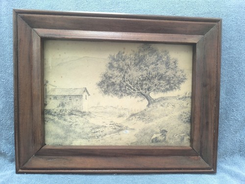 Tableau dessin crayon - ,, signé